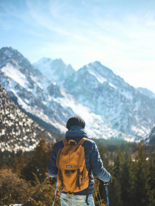 Wanderer in den Bergen